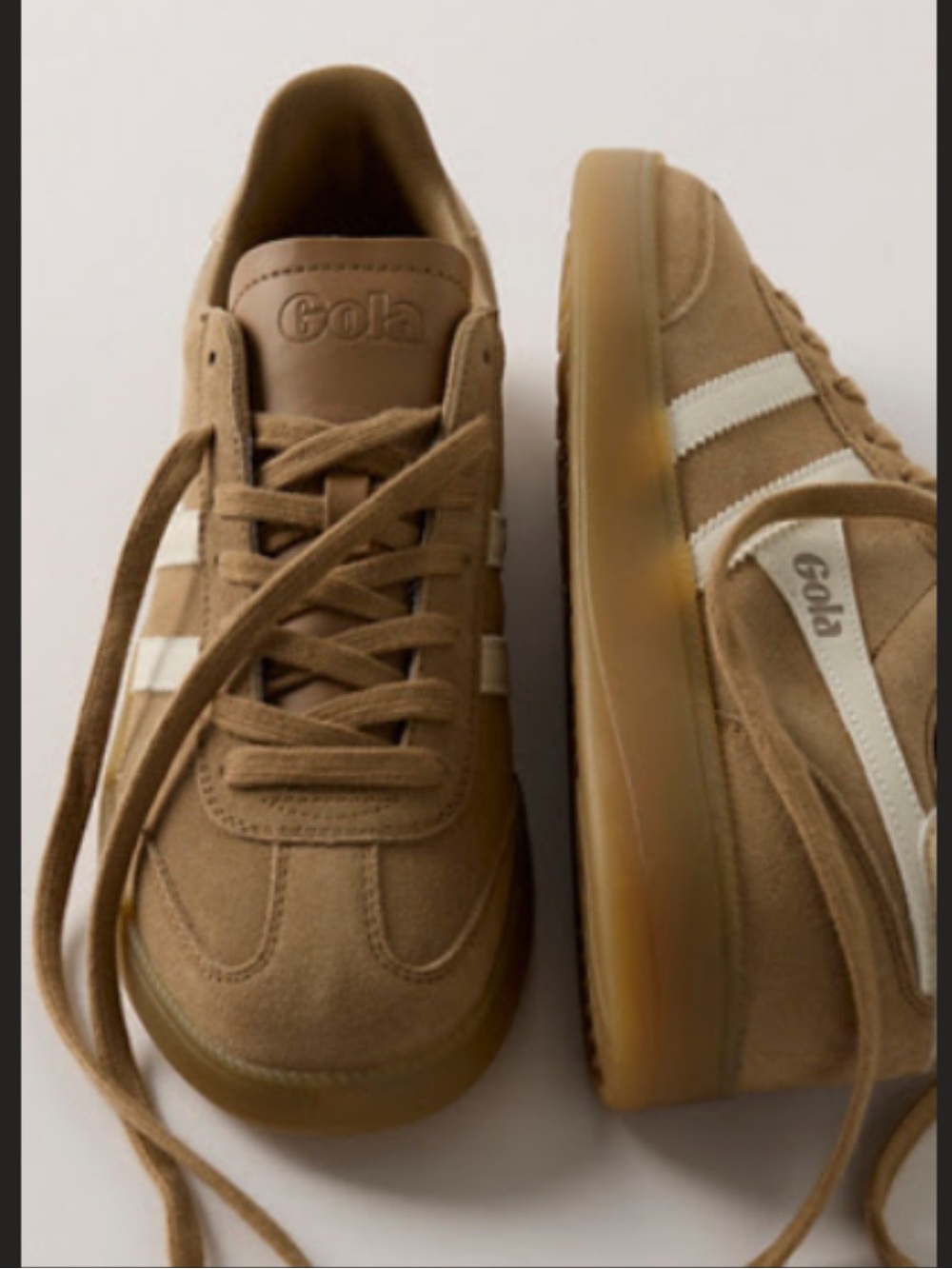 Gola Tan Suede Sneakers